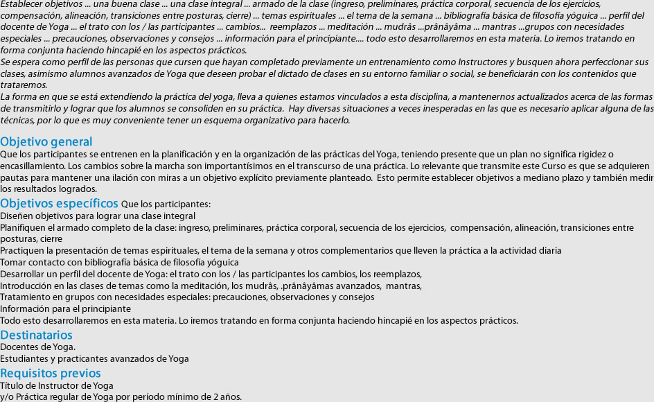 didáctica del yoga
